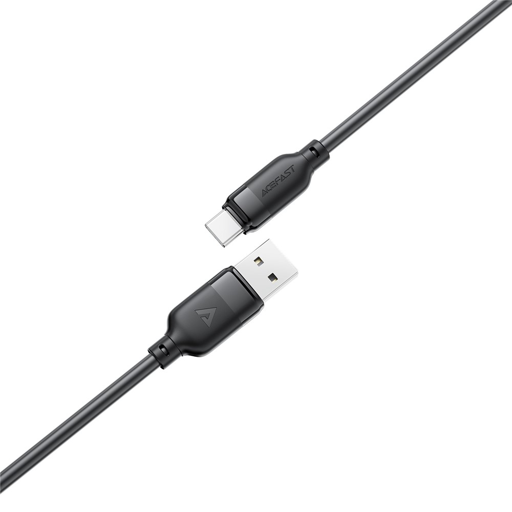 Кабель ACEFAST C16-04, USB to Type-C, 3A, 1.2m ,TPE, TPU connectors, Black — фото 5