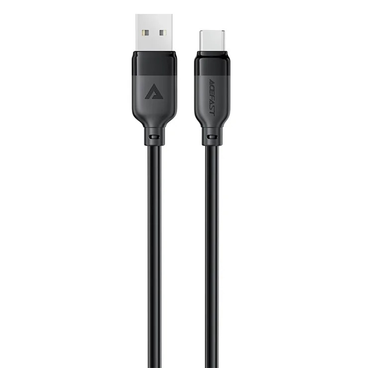 Кабель ACEFAST C16-04, USB to Type-C, 3A, 1.2m ,TPE, TPU connectors, Black