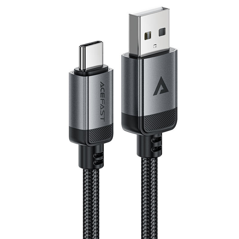 Кабель Acefast C20-04 USB-A to USB-C aluminum alloy charging data cable Black