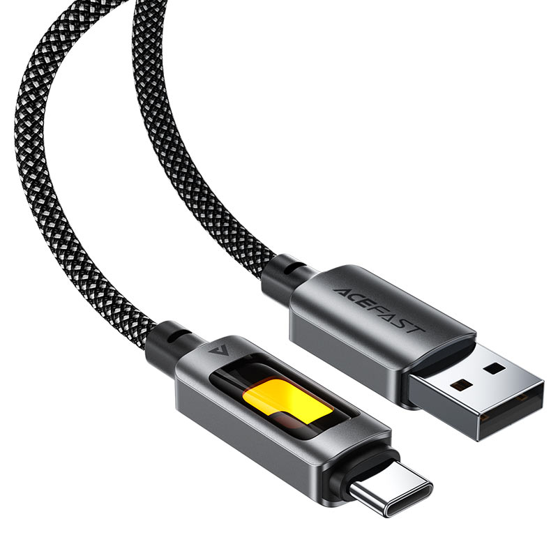 Кабель ACEFAST C21-04 USB-A to USB-C з LED підсвічуванням — фото 4