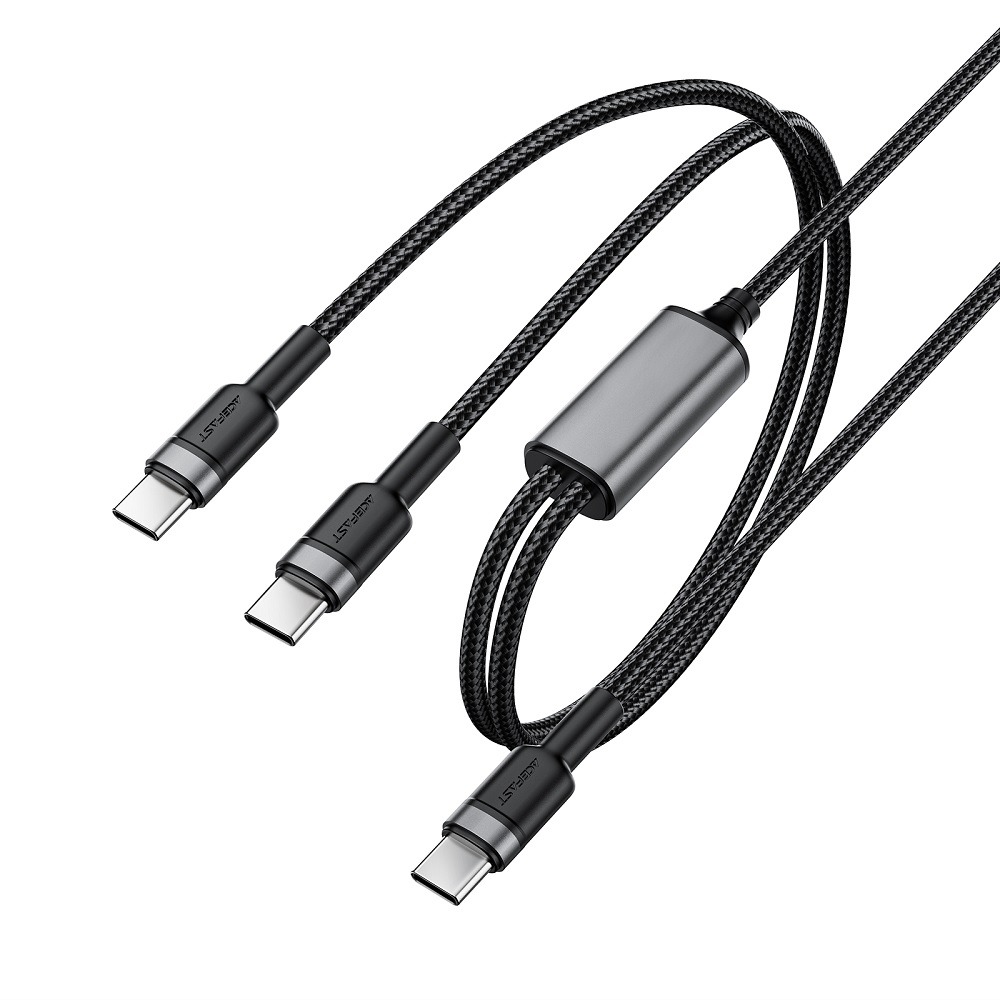 Кабель ACEFAST C22-02 USB-C до 2*USB-C для швидкої зарядки — фото 4