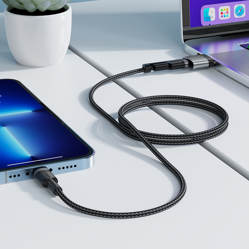 Кабель ACEFAST C22-05 USB-C to USB-C з магнітним роз'ємом — фото 8