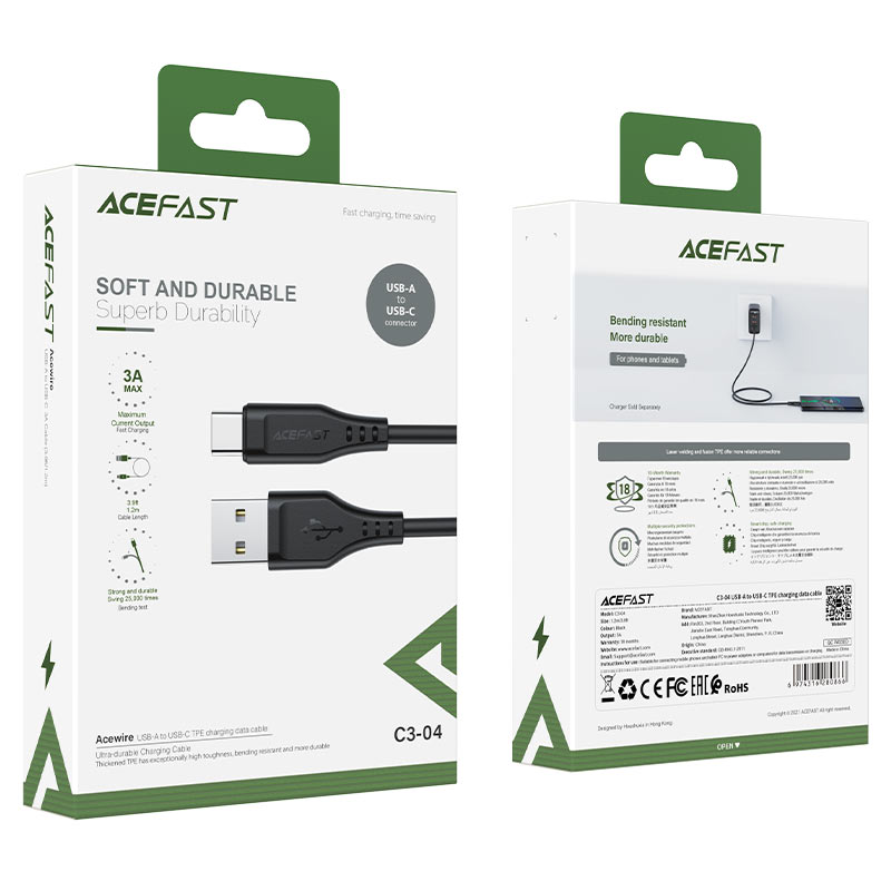 Кабель ACEFAST C3-04 USB to Type-C 1.2 м — фото 3