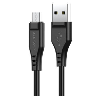 Кабель Acefast C3-09 USB to Micro 2,4A, 1.2m, TPE, TPE connectors, Black