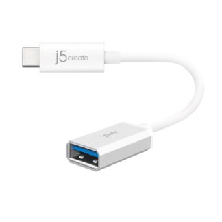Кабель-адаптер OTG USB 3.1, USB-C тато/USB-A-мамо, 0.1 м J5create