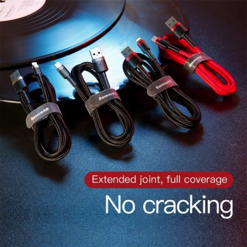 Кабель Baseus Cafule Cable USB For Lightning 1.5A 2m Gold+Black — фото 9