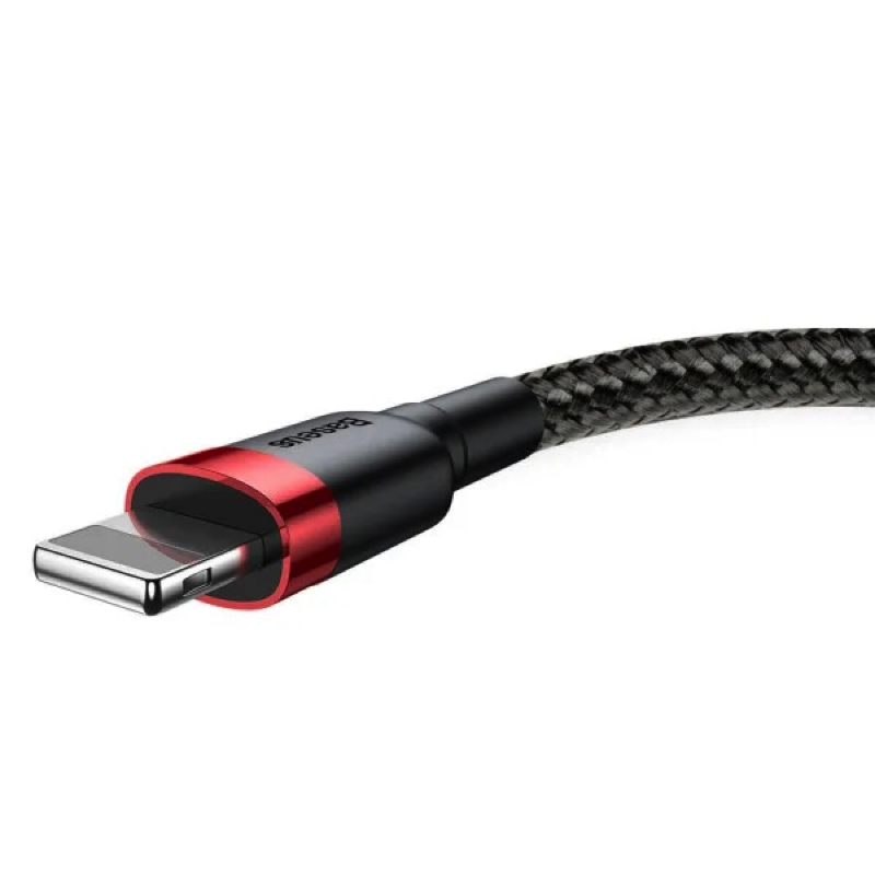 Кабель Baseus Cafule Cable USB For Lightning 1.5A 2m Red+Black — фото 8