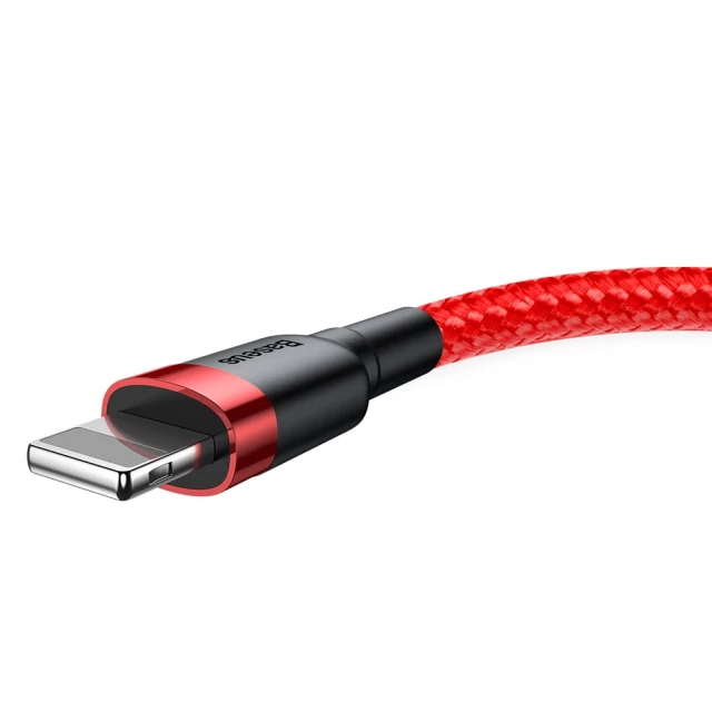 Кабель Baseus Cafule Cable USB For Lightning 1.5A 2m Red+Red — фото 4