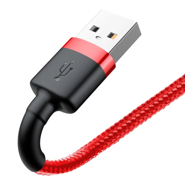 Кабель Baseus Cafule Cable USB For Lightning 1.5A 2m Red+Red — фото 5