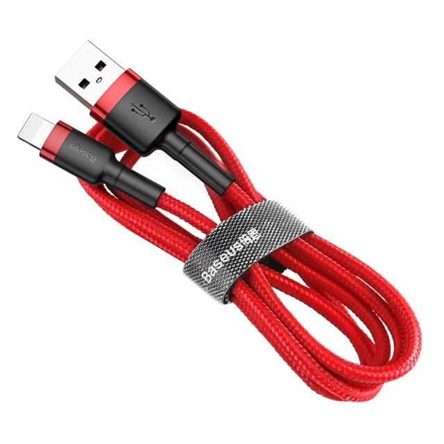 Кабель Baseus Cafule Cable USB For Lightning 1.5A 2m Red+Red — фото 7