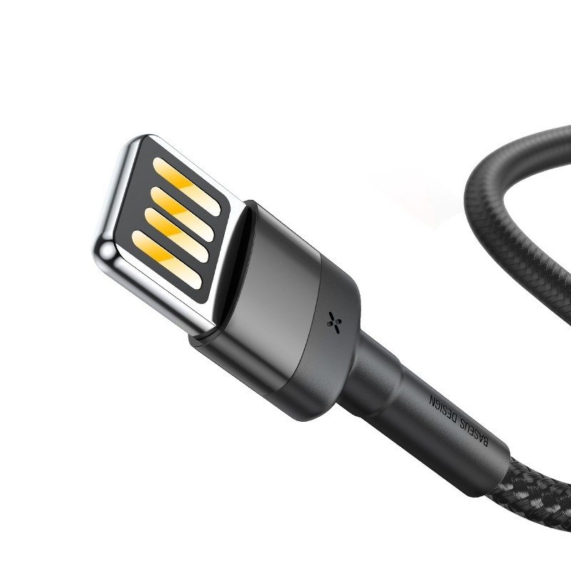 Кабель Baseus Cafule Cable(Special Edition)USB For iP 1m Grey+Black — фото 5