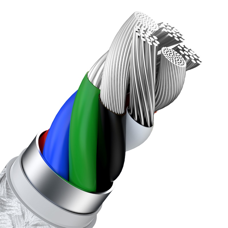Кабель Baseus Cafule Series Metal Data Cable Type-C to iP PD 20W 2m White — фото 7