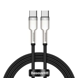 Кабель Baseus Cafule Series Metal Data Cable Type-C to Type-C 100W 1m Black