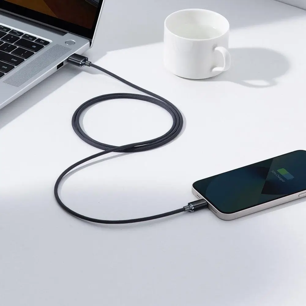 Кабель Baseus Crystal Shine Series Fast Charging Data Cable USB to iP 2.4A 1.2m Black — фото 7