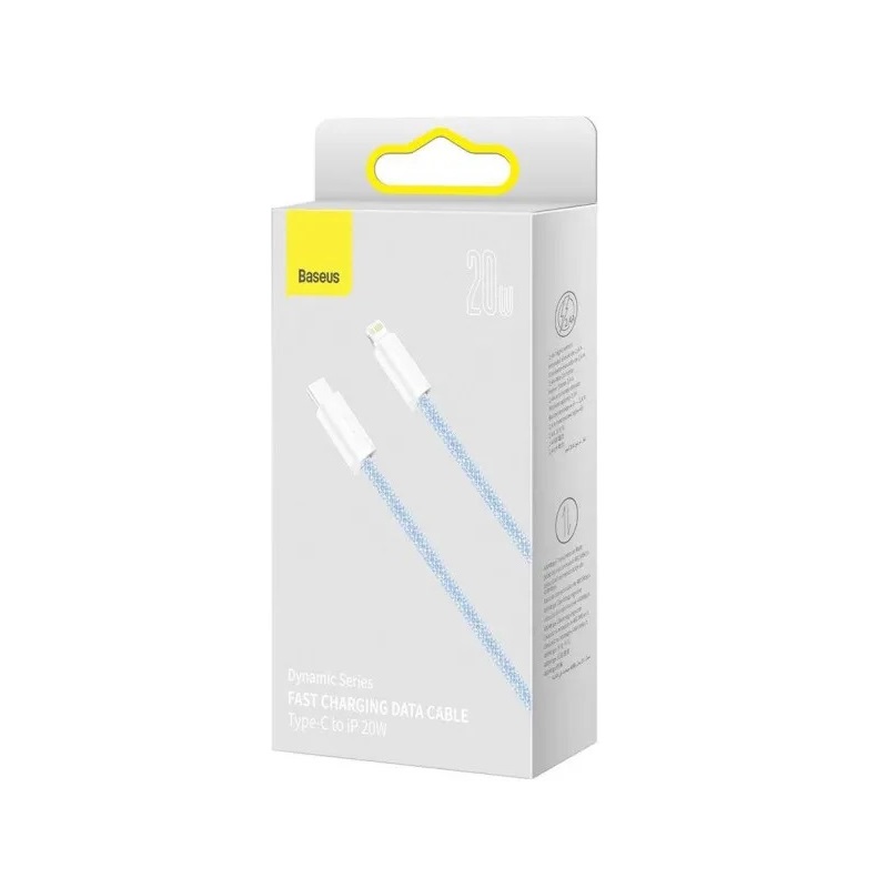Кабель Baseus Dynamic Series Fast Charging Data Cable Type-C to iP 20W 1m Blue — фото 3