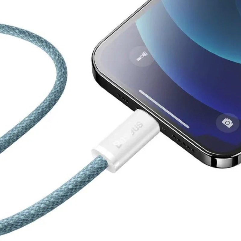 Кабель Baseus Dynamic Series Fast Charging Data Cable Type-C to iP 20W 1m Blue — фото 6