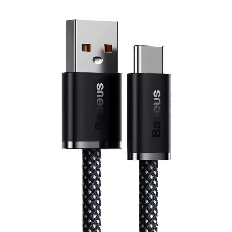 Кабель Baseus Dynamic Series Fast Charging Data Cable USB to Type-C 100W 2m Slate Gray — фото 4