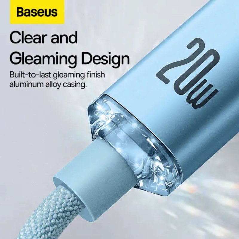Кабель Baseus Gem Fast-Charging Data Cable USB-C to iP 20W 2m Galaxy Blue — фото 13