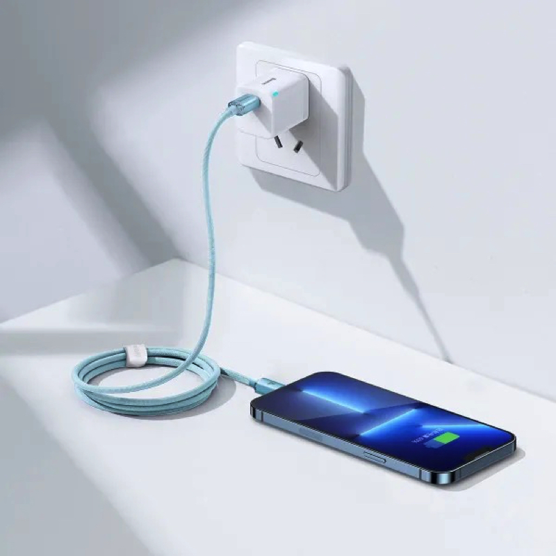 Кабель Baseus Gem Fast-Charging Data Cable USB-C to iP 20W 2m Galaxy Blue — фото 14