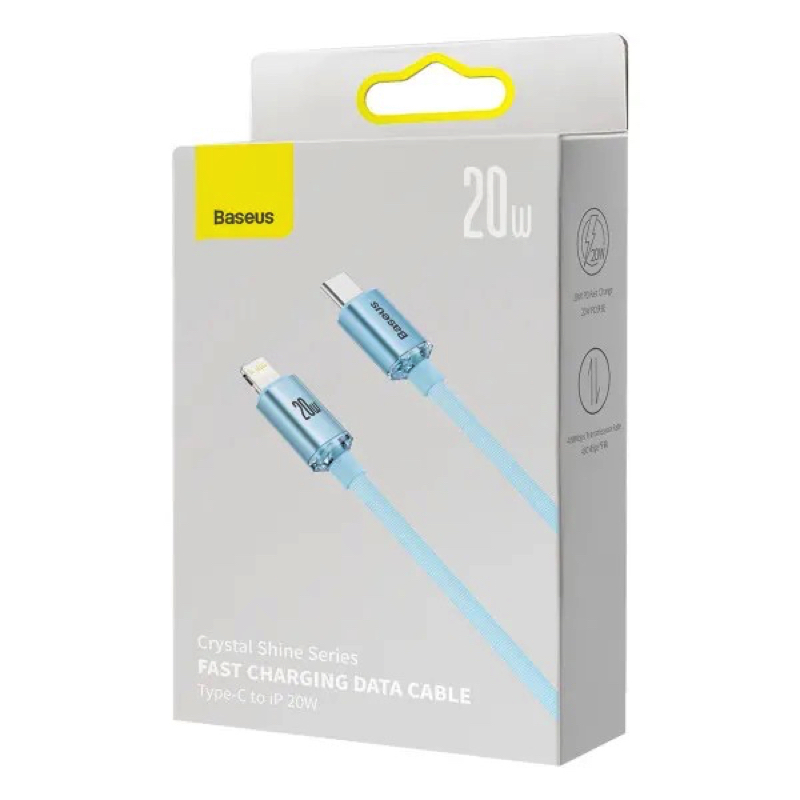 Кабель Baseus Gem Fast-Charging Data Cable USB-C to iP 20W 2m Galaxy Blue — фото 3