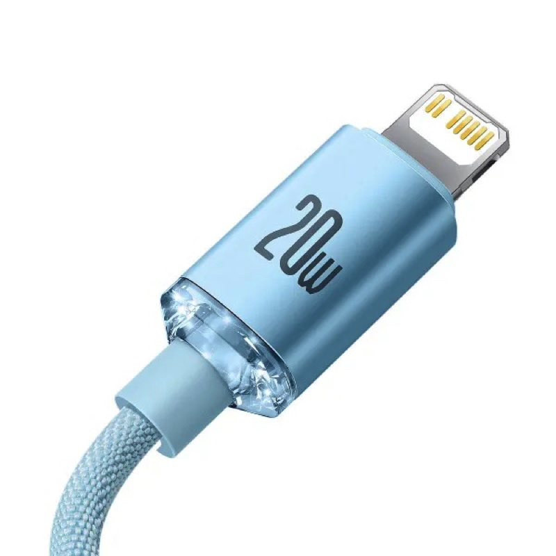 Кабель Baseus Gem Fast-Charging Data Cable USB-C to iP 20W 2m Galaxy Blue — фото 6