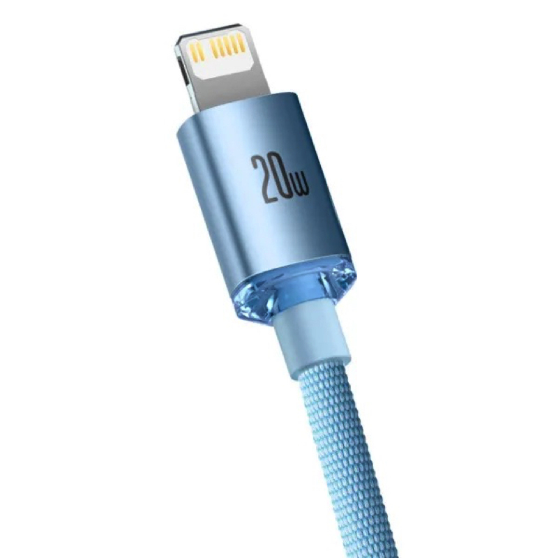 Кабель Baseus Gem Fast-Charging Data Cable USB-C to iP 20W 2m Galaxy Blue — фото 7