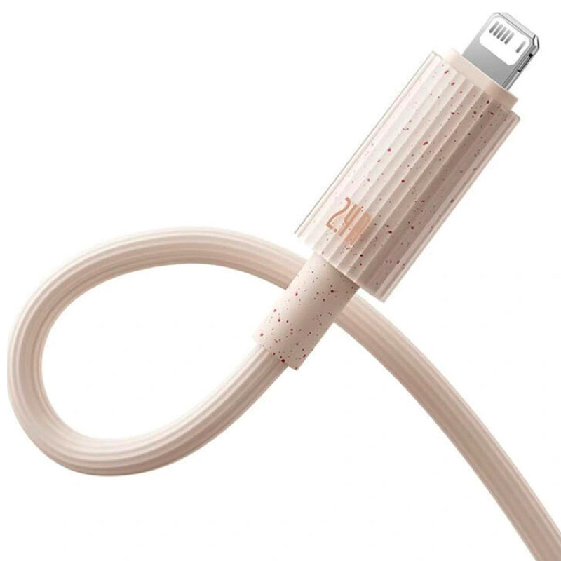 Кабель Baseus Habitat Series Fast Charging Cable Type-C to iP 20W 2m Wheat Pink — фото 6
