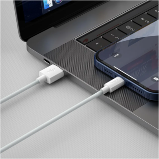 Кабель Baseus Simple Wisdom Data Cable Kit USB to iP 2.4A (2PCS/Set）1.5m White — фото 5