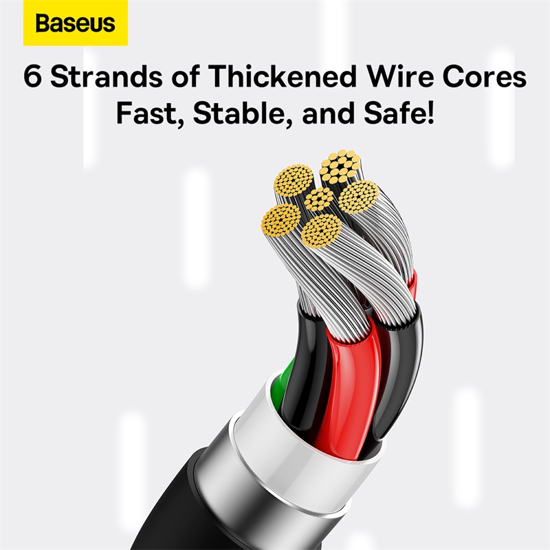 Кабель Baseus Superior Series Fast Charging Data Cable USB to Type-C 100W 1m Cluster Black — фото 15