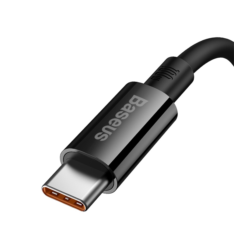 Кабель Baseus Superior Series Fast Charging Data Cable USB to Type-C 100W 1m Cluster Black — фото 5