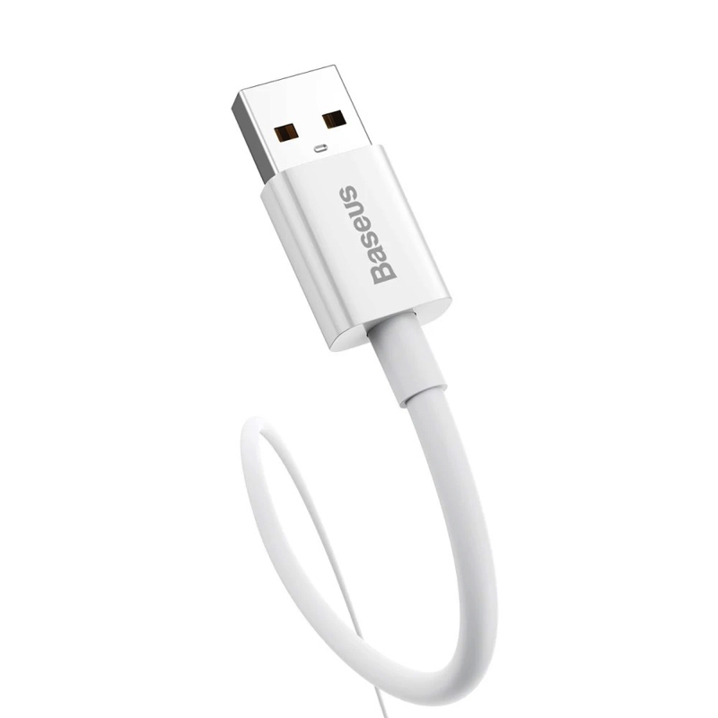 Кабель Baseus Superior Series Fast Charging Data Cable USB to Type-C 100W 1m Moon White — фото 5