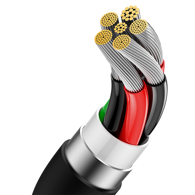 Кабель Baseus Superior Series Fast Charging Data Cable USB to Type-C 100W 2m Cluster Black — фото 7