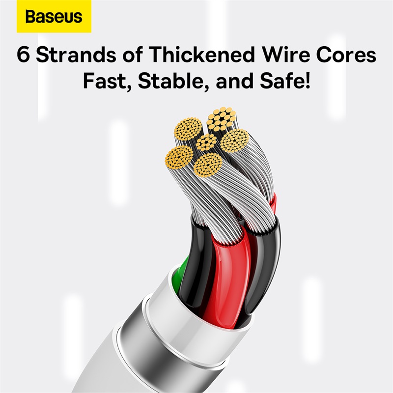 Кабель Baseus Superior Series Fast Charging Data Cable USB to Type-C 100W 2m Moon White — фото 16