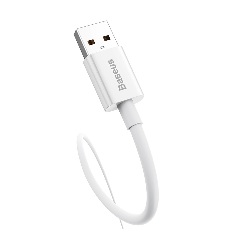 Кабель Baseus Superior Series Fast Charging Data Cable USB to Type-C 100W 2m Moon White — фото 5