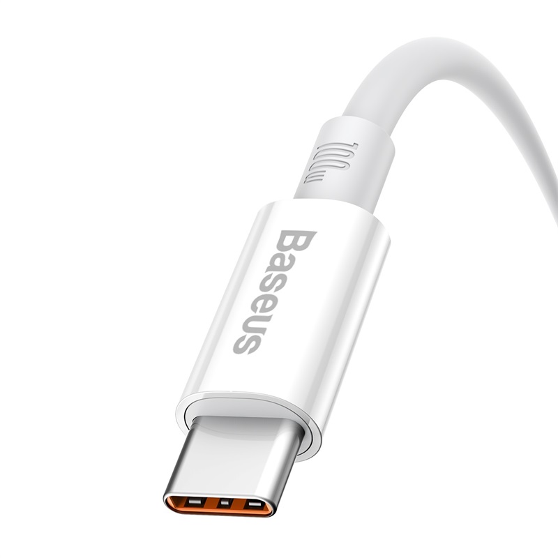 Кабель Baseus Superior Series Fast Charging Data Cable USB to Type-C 100W 2m Moon White — фото 6