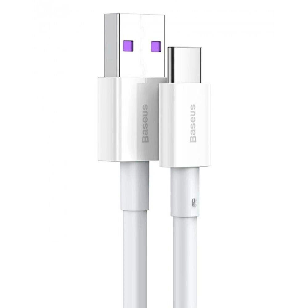 Кабель Baseus Superior Series Fast Charging Data Cable USB to Type-C 66W 2m White — фото 4