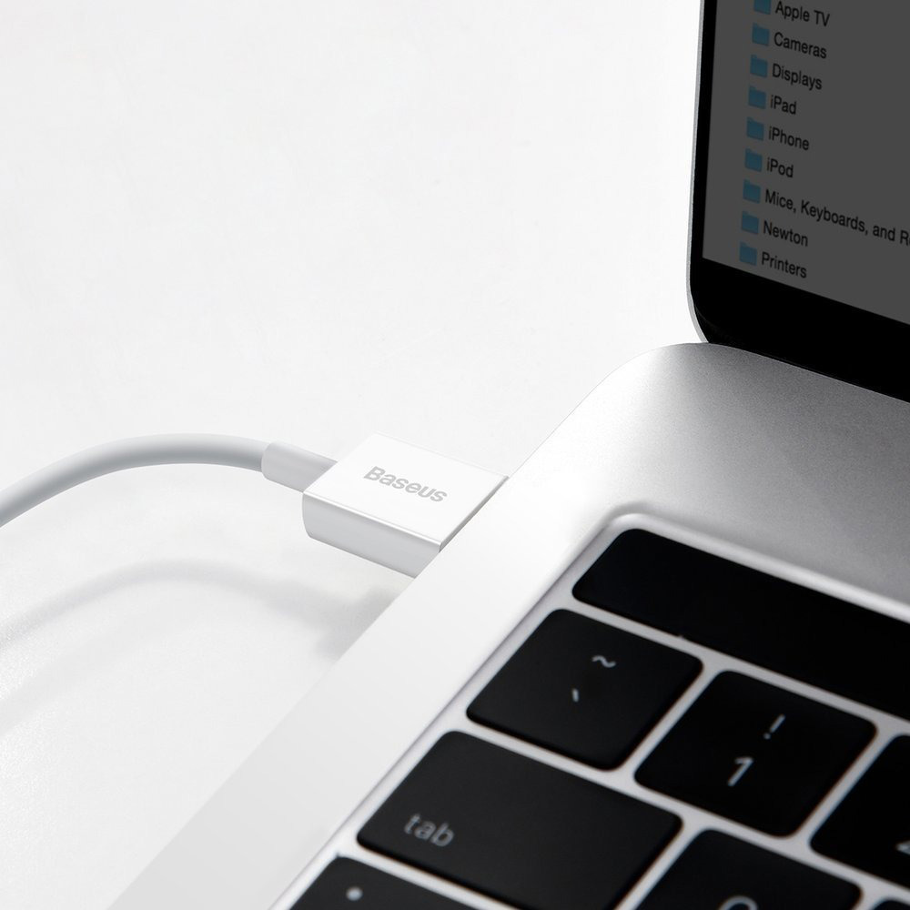 Кабель Baseus Superior Series Fast Charging Data Cable USB to Type-C 66W 2m White — фото 8