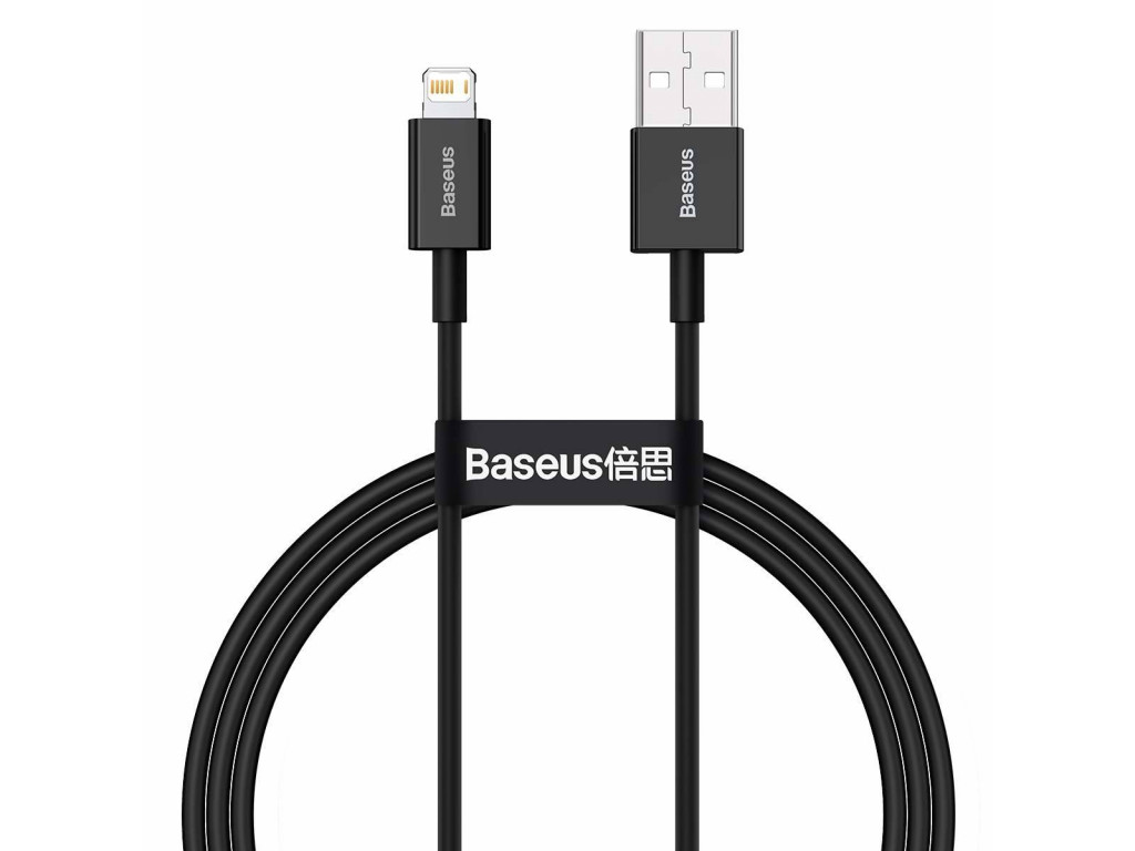 Кабель Baseus Superior Series USB to iP 2.4A 2m Black — фото 4
