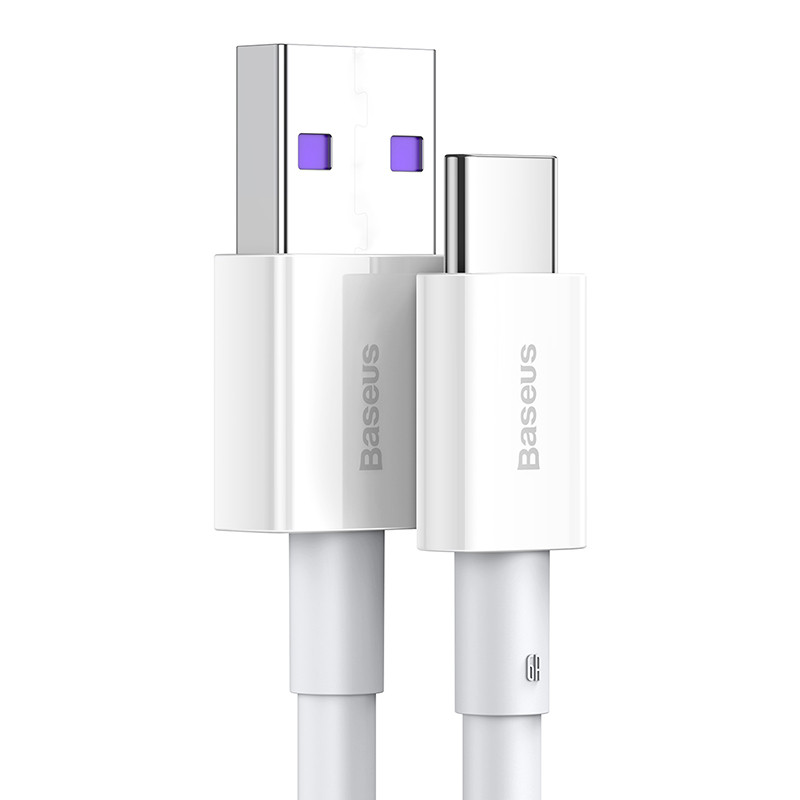 Кабель Baseus Superior Series USB to Type-C 66W 1m White — фото 4