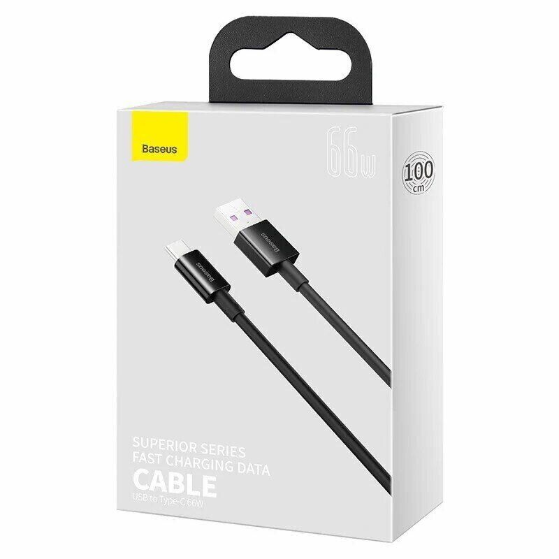 Кабель Baseus Superior Series USB to Type-C 66W 2m Black — фото 3