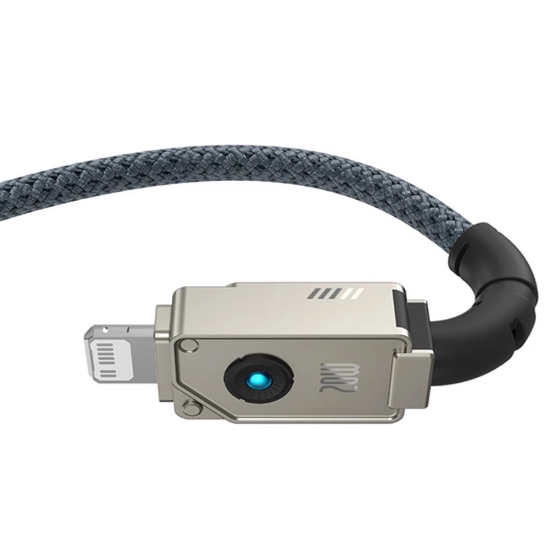 Кабель Baseus Unbreakable Series Fast Charging Data Cable Type-C to iP 20W 2m Stellar White — фото 4