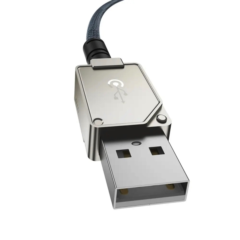 Кабель Baseus Unbreakable Series Fast Charging Data Cable USB to iP 2.4A 2m Stellar White — фото 8