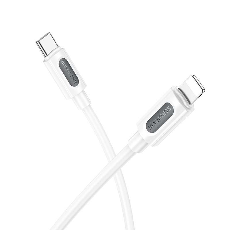 Кабель Borofone BX114 для зарядки та передачі даних iP White — фото 4