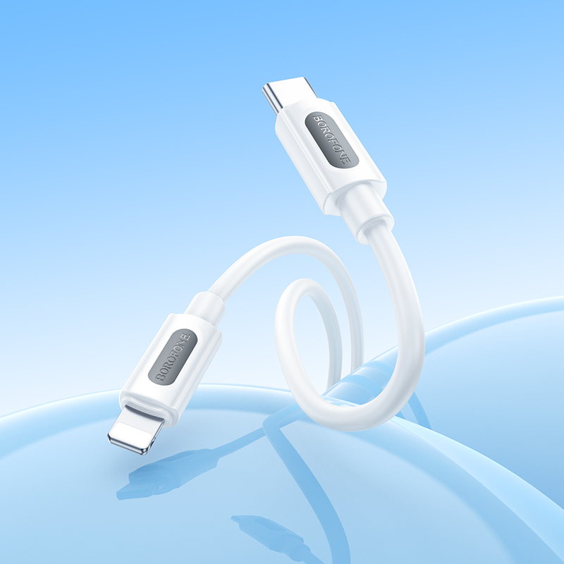 Кабель Borofone BX114 для зарядки та передачі даних iP White — фото 5