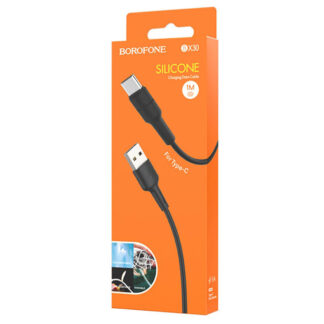 Кабель BOROFONE BX30 USB to Type-C, 3A, 1m, silicone, TPE connectors