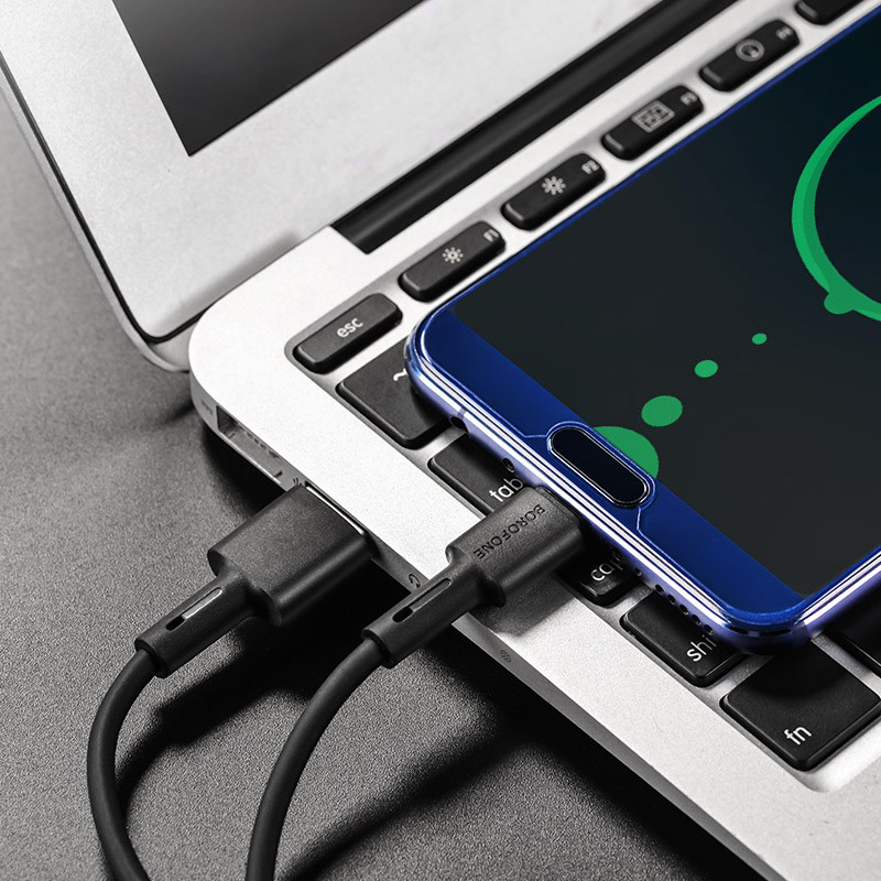 Кабель Borofone BX31 USB to Type-C 3A, силіконовий — фото 5