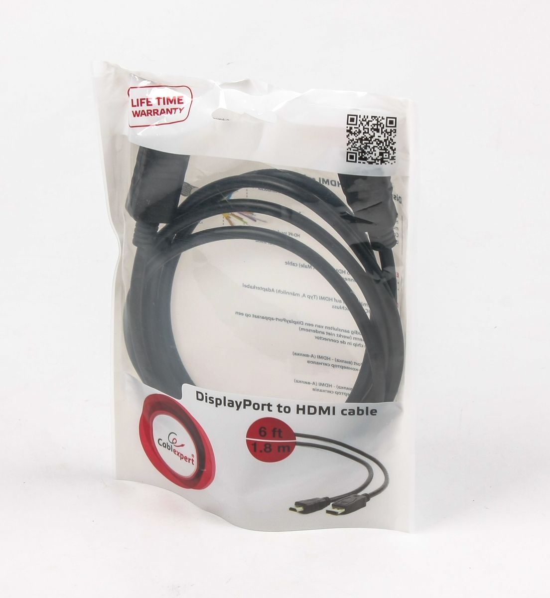Кабель DisplayPort на Hdmi, Full HD 60 Гц, 3 м Cablexpert — фото 4