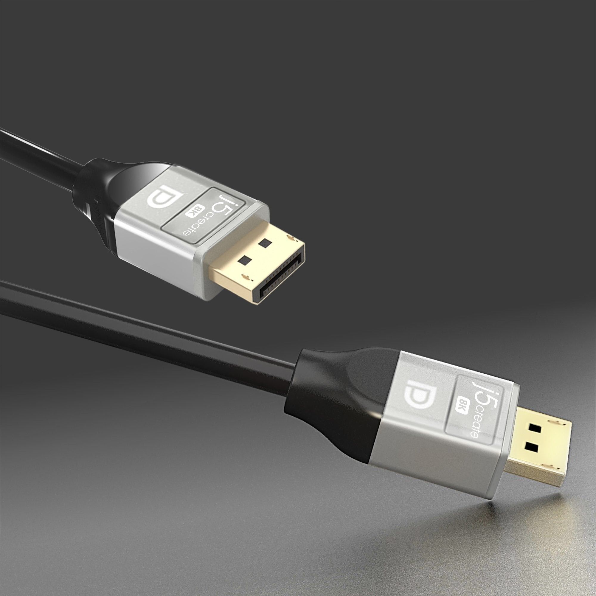 Кабель DisplayPort V1.4, 8K 60Hz, 2 м J5create JDC43-N — фото 3