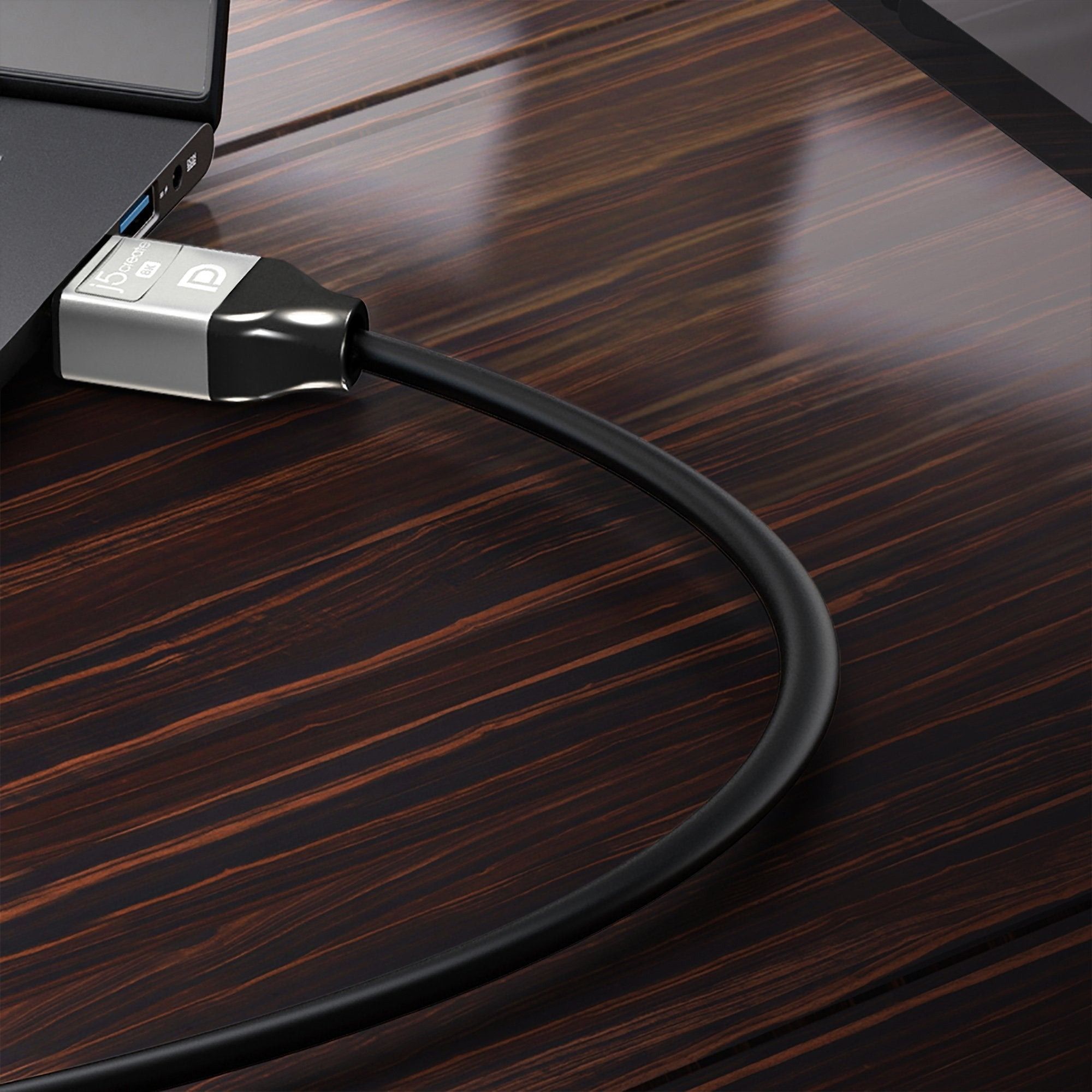 Кабель DisplayPort V1.4, 8K 60Hz, 2 м J5create JDC43-N — фото 4