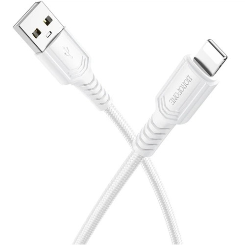 Кабель для зарядки та передачі даних Borofone BX116 iP White — фото 3